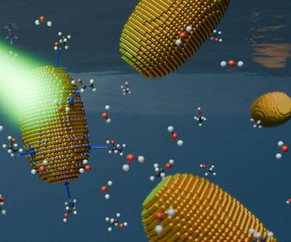 Light driven charging turns gold nanorods into nanocapacitors