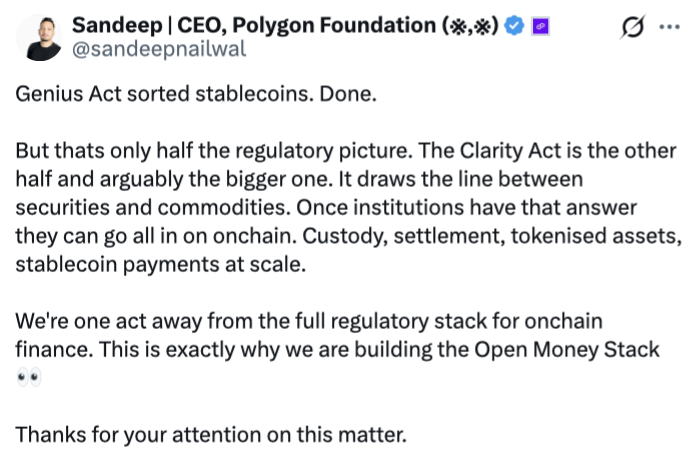 US CLARITY Act 2026 Odds ‘Extremely Low’ If Not Passed Before April: Exec